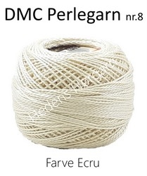 DMC Perlegarn nr. 8 farve Ecru